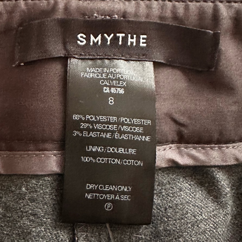 SMYTHE Tuxedo Stripe Bootcut Pants sz 8 - Picture 4 of 4
